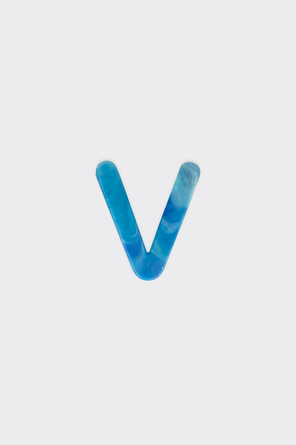 Blue Plastic Letters