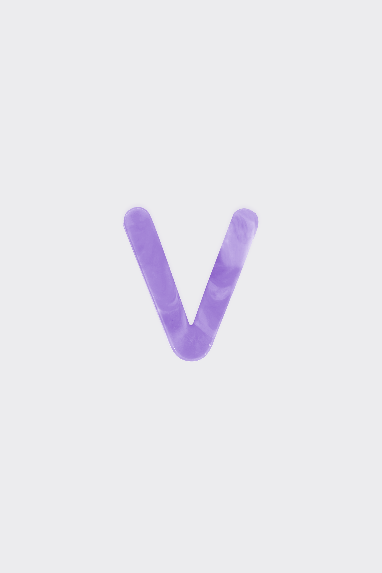 Purple Plastic Letters