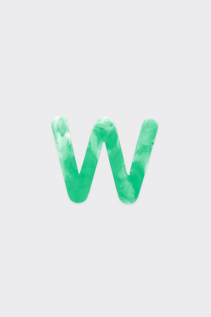 Green Plastic Letters