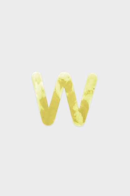 Yellow Plastic Letters