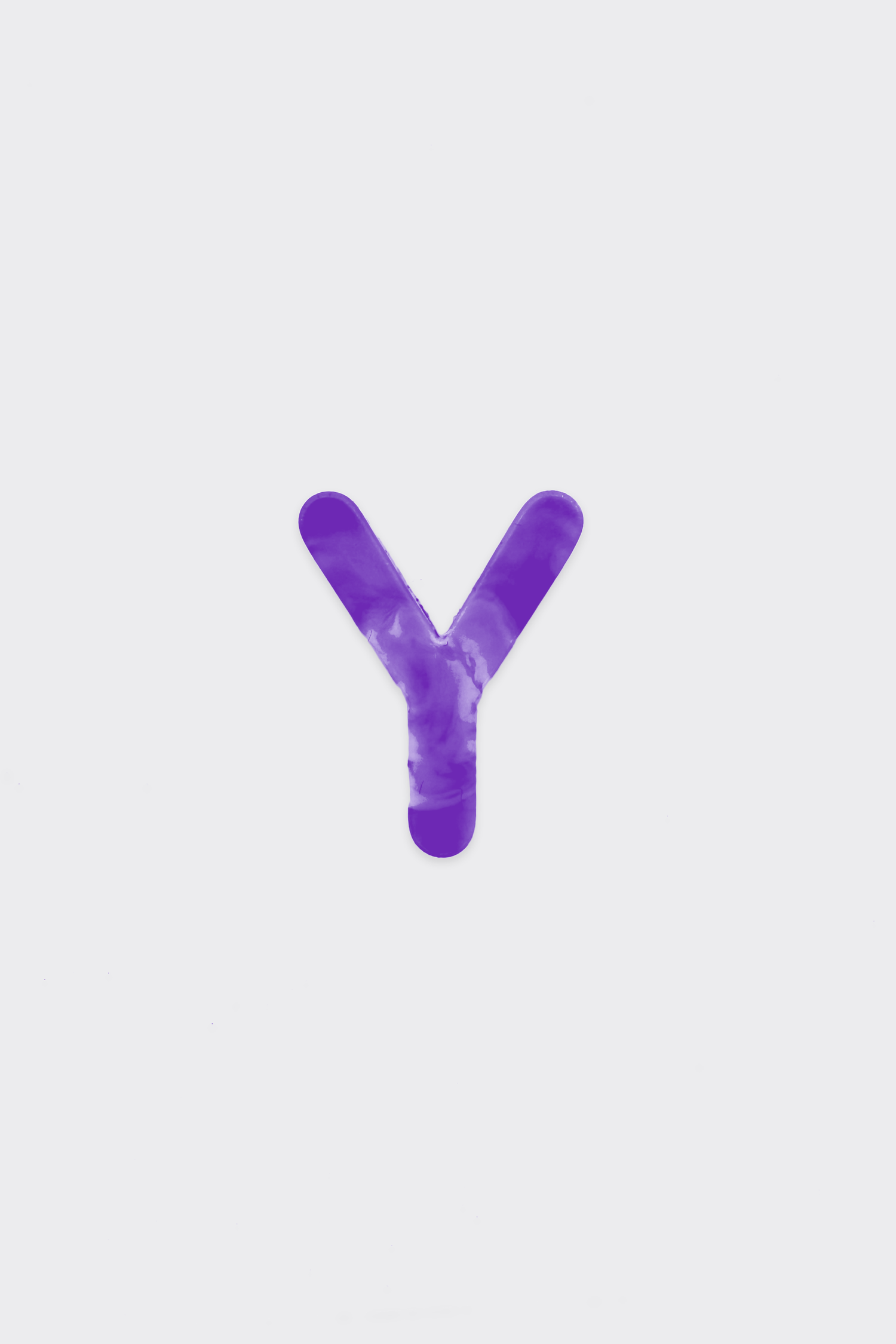 Purple Plastic Letters