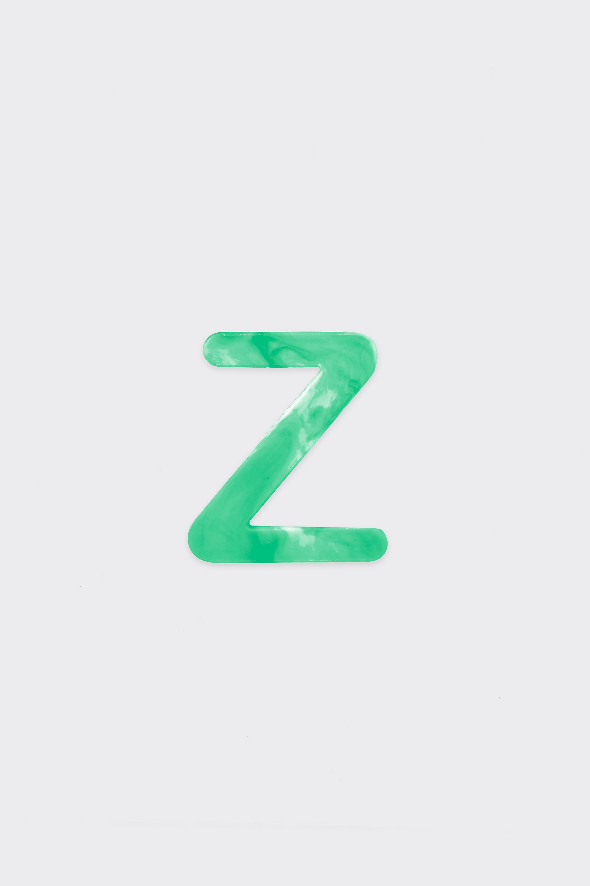 Green Plastic Letters